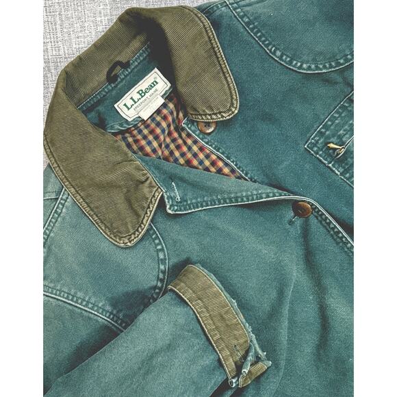 L.L. Bean Jackets & Blazers - Vintage LL Bean Barn/Chore Coat - Primaloft Liner - Made In USA - Women L Green